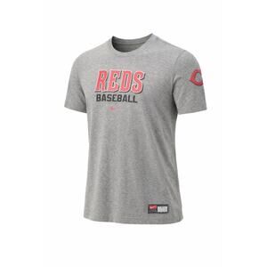 Nike Cincinnati Reds MLB Baseball Graphic Tee Gray Mens Large